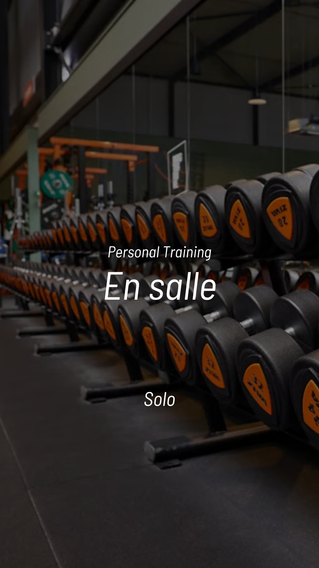Personal Training en salle (Solo)